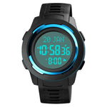 นาฬิกาอิเล็กทรอนิกส์ SKMEI รุ่น 1729 ปฏิทินกิบลา จับเวลา แสดงผลดิจิทัล LED หลายฟังก์ชัน เรืองแสง