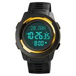 นาฬิกาอิเล็กทรอนิกส์ SKMEI รุ่น 1729 ปฏิทินกิบลา จับเวลา แสดงผลดิจิทัล LED หลายฟังก์ชัน เรืองแสง