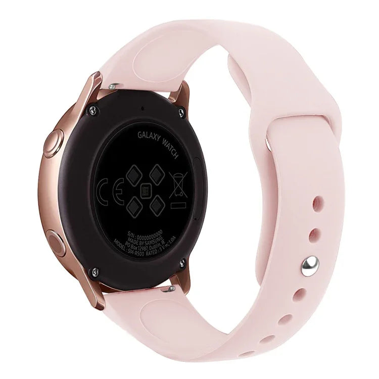 สายรัดนาฬิกาซิลิโคนสีพื้นสำหรับ Galaxy Watch Active 2 ขนาด L, S