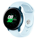 สายรัดนาฬิกาซิลิโคนสีพื้นสำหรับ Galaxy Watch Active 2 ขนาด L, S