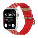 Nylon Single Loop Replacement Strap Watchband For Apple Watch Series, 7 41mm / 6 & SE & 5 & 4 40mm / 3 & 2 & 1 38mm, 7 45mm / 6 & SE & 5 & 4 44mm / 3 & 2 & 1 42mm
