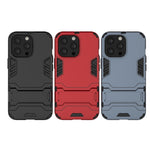 PC + TPU Shockproof Protective Case with Invisible Holder, For iPhone 13 mini, For iPhone 13, For iPhone 13 Pro, For iPhone 13 Pro Max