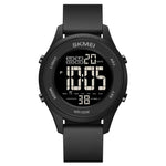 SKMEI 1758 นาฬิกาอิเล็กทรอนิกส์สายซิลิโคนเรืองแสง หน้าจอดิจิทัล LED อเนกประสงค์