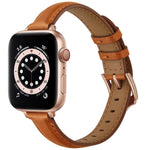สายรัดนาฬิกาหนังสไตล์ธุรกิจสำหรับ Apple Watch Series, 7 41mm / 6 & SE & 5 & 4 40mm / 3 & 2 & 1 38mm, 7 45mm / 6 & SE & 5 & 4 44mm / 3 & 2 & 1 42mm