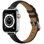สายรัดนาฬิกาหนังสไตล์ธุรกิจสำหรับ Apple Watch Series, 7 41mm / 6 & SE & 5 & 4 40mm / 3 & 2 & 1 38mm, 7 45mm / 6 & SE & 5 & 4 44mm / 3 & 2 & 1 42mm