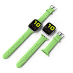 สายรัดนาฬิกาซิลิโคนบิดเกลียวสีพื้นสำหรับ Apple Watch Series, 7 41mm / 6 & SE & 5 & 4 40mm / 3 & 2 & 1 38mm, 7 45mm / 6 & SE & 5 & 4 44mm / 3 & 2 & 1 42mm