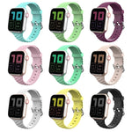 สายรัดนาฬิกาซิลิโคนบิดเกลียวสีพื้นสำหรับ Apple Watch Series, 7 41mm / 6 & SE & 5 & 4 40mm / 3 & 2 & 1 38mm, 7 45mm / 6 & SE & 5 & 4 44mm / 3 & 2 & 1 42mm