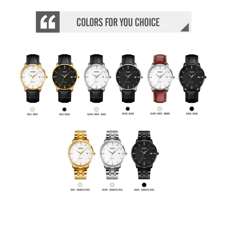 SKMEI 1801 Men Casual Calendar Quartz Watch