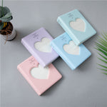Hollow Heart 64 Pockets Photo Book Album Name Card Holder for Fujifilm Instax Mini 8 /7s /70 /25 /50s /90, Hollow Heart 64 Pockets Sky Blue, Hollow Heart 64 Pockets Light Mint, Hollow Heart 64 Pockets Pink, Hollow Heart 64 Pockets Light Purple