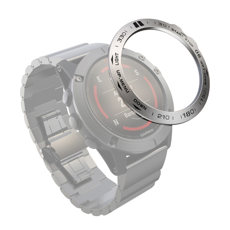 Smart Watch Steel Bezel Ring, B Version, For Garmin Fenix 3/3 HR, For Garmin Fenix 5X/5X Plus, For Garmin Fenix 5, For Garmin Fenix 6/6 Pro/ 6 Sapphire