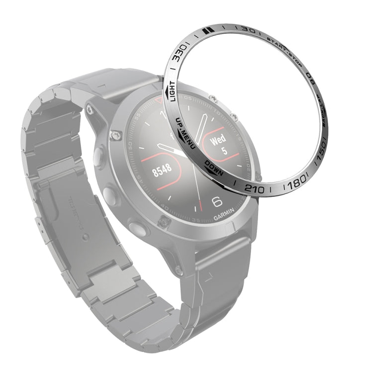 Smart Watch Steel Bezel Ring, B Version, For Garmin Fenix 3/3 HR, For Garmin Fenix 5X/5X Plus, For Garmin Fenix 5, For Garmin Fenix 6/6 Pro/ 6 Sapphire