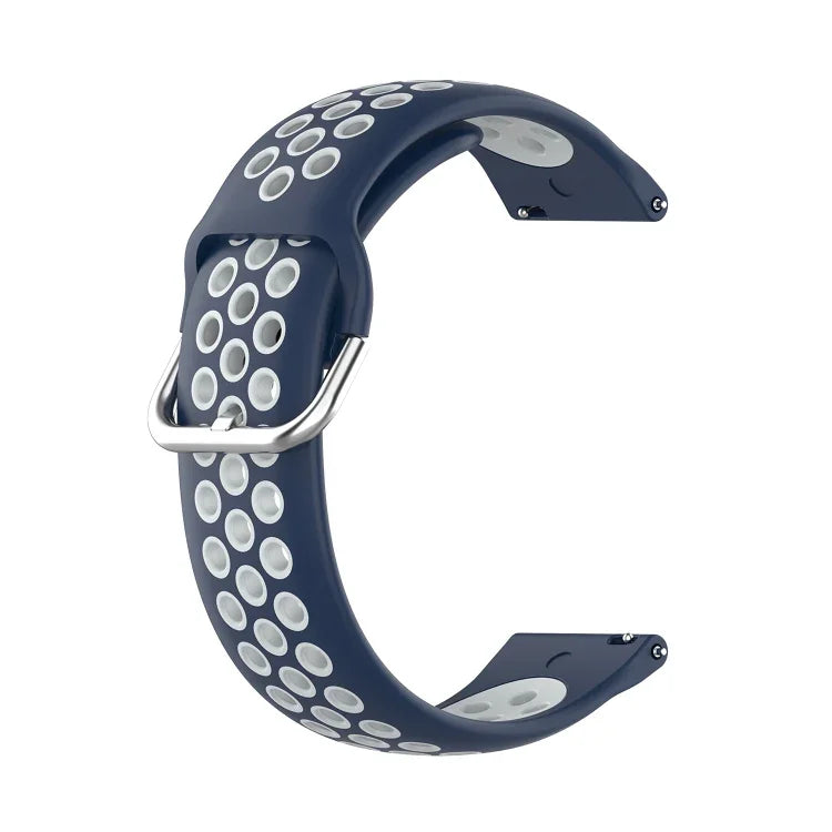 สายรัดนาฬิกาซิลิโคนสองสีสำหรับเปลี่ยน สำหรับ Samsung Galaxy Watch4 40 มม. สำหรับ Samsung Galaxy Watch4 44 มม. สำหรับ Samsung Galaxy Watch4 Classic 42 มม.
