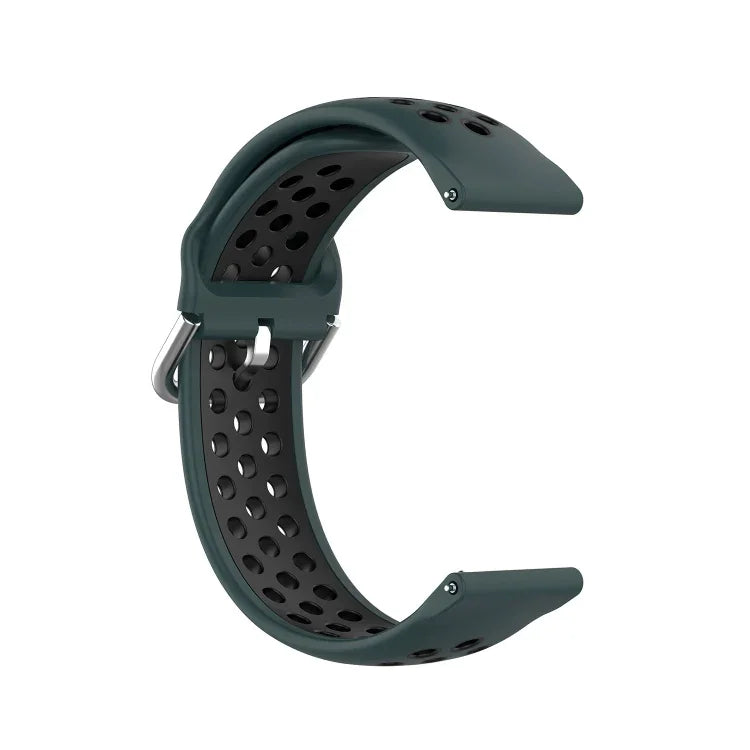 สายรัดนาฬิกาซิลิโคนสองสีสำหรับเปลี่ยน สำหรับ Samsung Galaxy Watch4 40 มม. สำหรับ Samsung Galaxy Watch4 44 มม. สำหรับ Samsung Galaxy Watch4 Classic 42 มม.