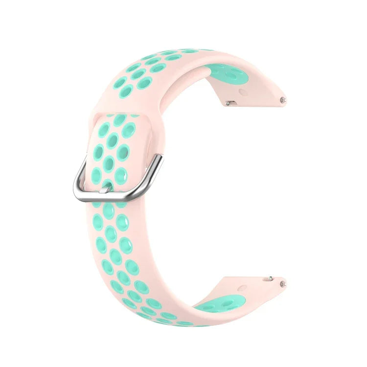 สายรัดนาฬิกาซิลิโคนสองสีสำหรับเปลี่ยน สำหรับ Samsung Galaxy Watch4 40 มม. สำหรับ Samsung Galaxy Watch4 44 มม. สำหรับ Samsung Galaxy Watch4 Classic 42 มม.