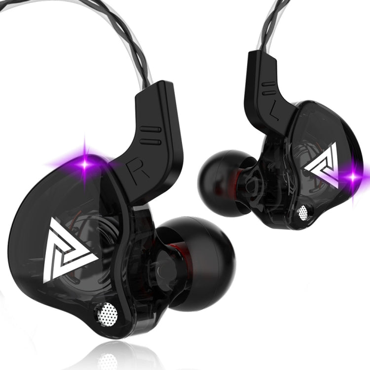 QKZ AK6 หูฟังสปอร์ตแบบมีสาย 3.5mm ซับวูฟเฟอร์ ความยาวสายประมาณ 1.2m 1 ชิ้น 1 คู่