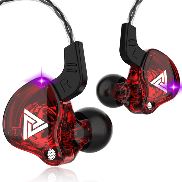 QKZ AK6 หูฟังสปอร์ตแบบมีสาย 3.5mm ซับวูฟเฟอร์ ความยาวสายประมาณ 1.2m 1 ชิ้น 1 คู่