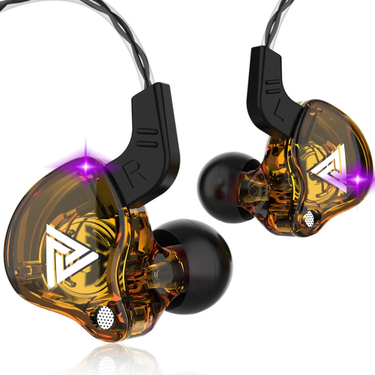 QKZ AK6 หูฟังสปอร์ตแบบมีสาย 3.5mm ซับวูฟเฟอร์ ความยาวสายประมาณ 1.2m 1 ชิ้น 1 คู่