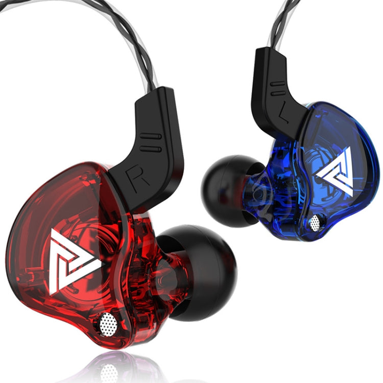 QKZ AK6 หูฟังสปอร์ตแบบมีสาย 3.5mm ซับวูฟเฟอร์ ความยาวสายประมาณ 1.2m 1 ชิ้น 1 คู่