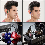 QKZ AK6 หูฟังสปอร์ตแบบมีสาย 3.5mm ซับวูฟเฟอร์ ความยาวสายประมาณ 1.2m 1 ชิ้น 1 คู่