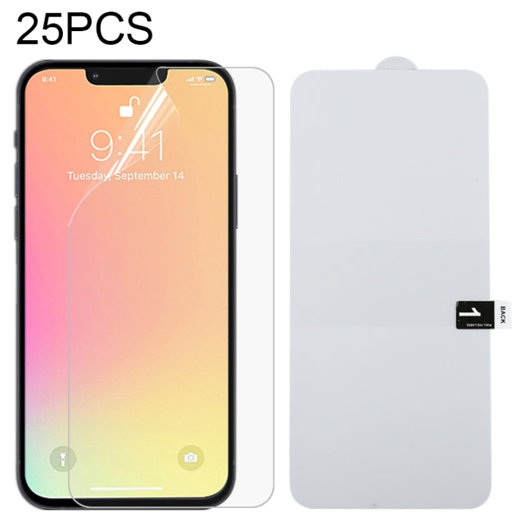 ฟิล์มกันระเบิดไฮโดรเจลปกป้องหน้าจอเต็มจอ 25 ชิ้น สำหรับ iPhone 16e / 13 / 13 Pro / 14, สำหรับ iPhone 13 Pro Max (25 ชิ้น), สำหรับ iPhone 16e / 13 / 13 Pro (25 ชิ้น), สำหรับ iPhone 13 mini (25 ชิ้น)