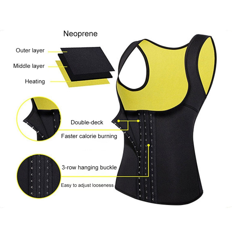 U-neck Breasted Body Shapers Vest Weight Loss Waist Shaper Corset, M, L, XXXL, XXXXL, XXXXXL