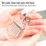 พิณนิ้ว 8 โทนขนาดเล็ก Kalimba เครื่องดนตรี