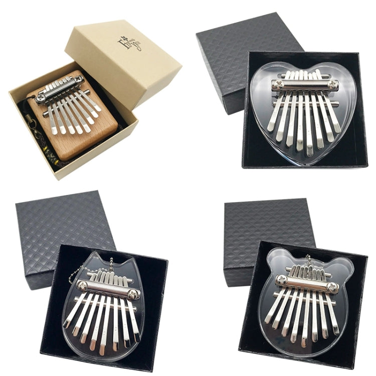 พิณนิ้ว 8 โทนขนาดเล็ก Kalimba เครื่องดนตรี บรรจุภัณฑ์สุ่ม