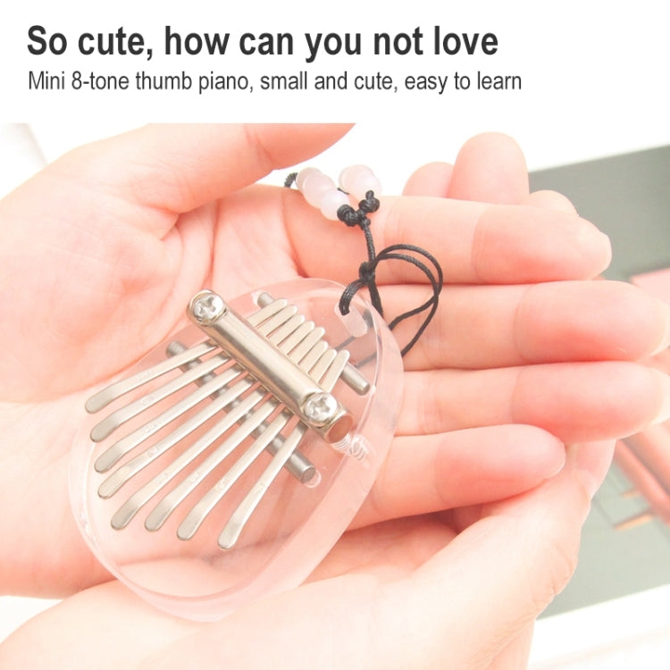 พิณนิ้ว 8 โทนขนาดเล็ก Kalimba เครื่องดนตรี บรรจุภัณฑ์สุ่ม