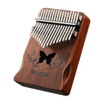 พิณนิ้วไม้กระถิน 17 โทน Kalimba เครื่องดนตรี