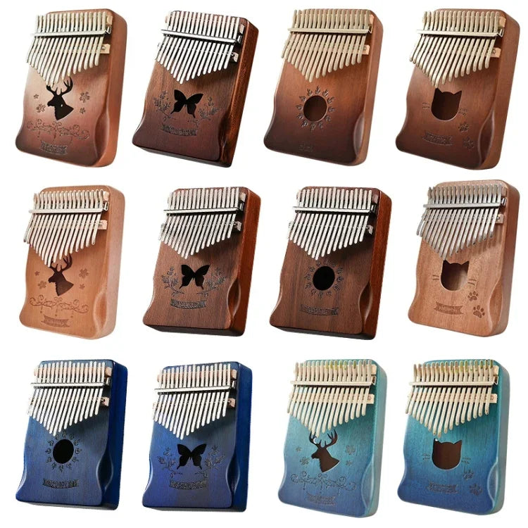 พิณนิ้วไม้กระถิน 17 โทน Kalimba เครื่องดนตรี