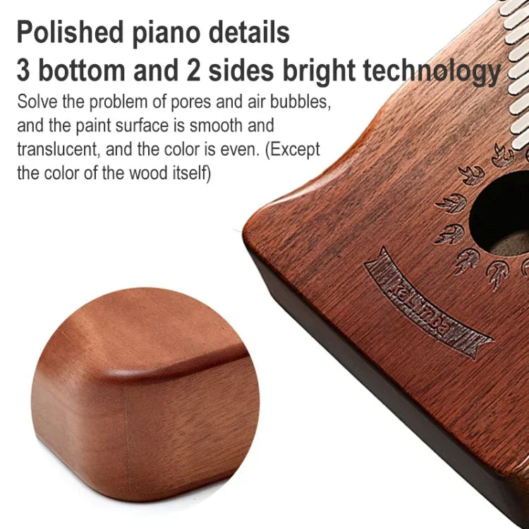 พิณนิ้วไม้กระถิน 17 โทน Kalimba เครื่องดนตรี