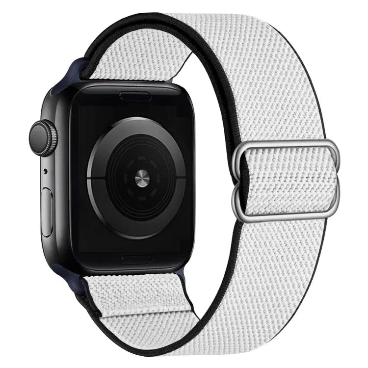 สายไนลอนยืดหยุ่นสูงสำหรับเปลี่ยนสาย Apple Watch Series, 7 41mm / 6 & SE & 5 & 4 40mm / 3 & 2 & 1 38mm, 7 45mm / 6 & SE & 5 & 4 44mm / 3 & 2 & 1 42mm