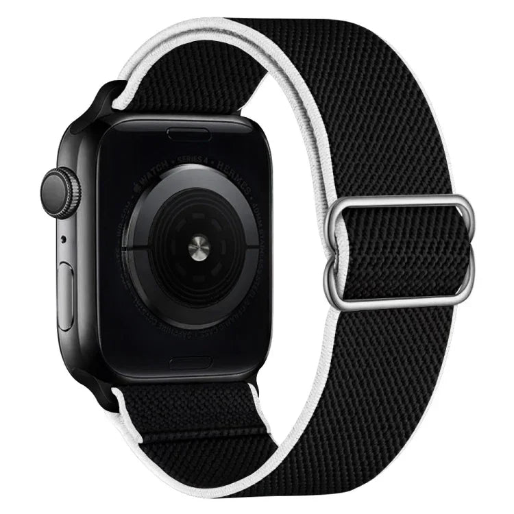 สายไนลอนยืดหยุ่นสูงสำหรับเปลี่ยนสาย Apple Watch Series, 7 41mm / 6 & SE & 5 & 4 40mm / 3 & 2 & 1 38mm, 7 45mm / 6 & SE & 5 & 4 44mm / 3 & 2 & 1 42mm