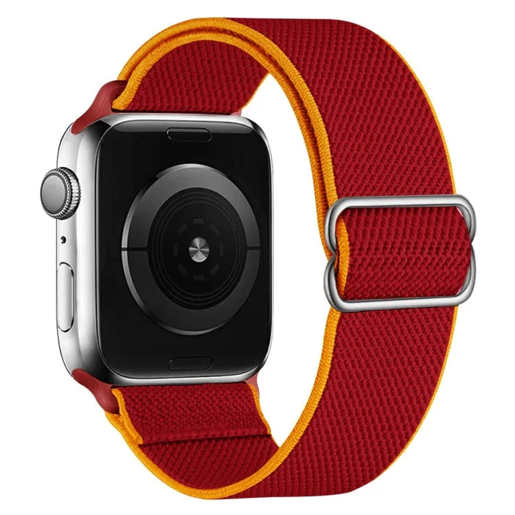 สายไนลอนยืดหยุ่นสูงสำหรับเปลี่ยนสาย Apple Watch Series, 7 41mm / 6 & SE & 5 & 4 40mm / 3 & 2 & 1 38mm, 7 45mm / 6 & SE & 5 & 4 44mm / 3 & 2 & 1 42mm