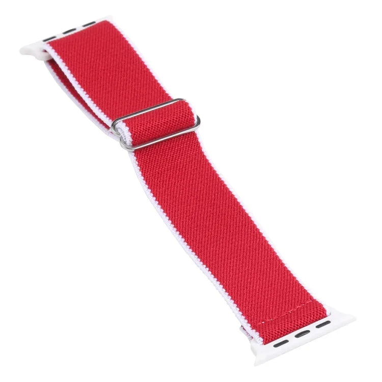 สายไนลอนยืดหยุ่นสูงสำหรับเปลี่ยนสาย Apple Watch Series, 7 41mm / 6 & SE & 5 & 4 40mm / 3 & 2 & 1 38mm, 7 45mm / 6 & SE & 5 & 4 44mm / 3 & 2 & 1 42mm
