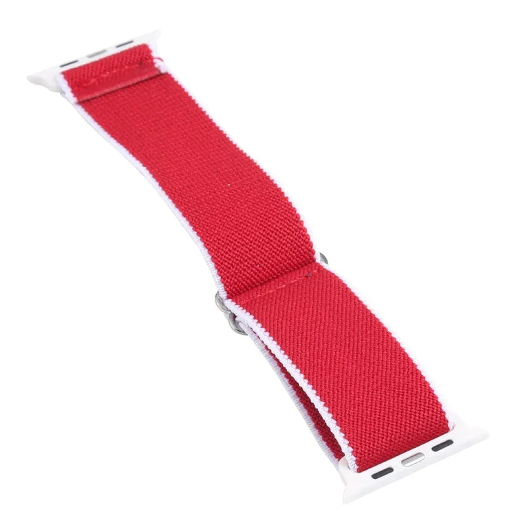 สายไนลอนยืดหยุ่นสูงสำหรับเปลี่ยนสาย Apple Watch Series, 7 41mm / 6 & SE & 5 & 4 40mm / 3 & 2 & 1 38mm, 7 45mm / 6 & SE & 5 & 4 44mm / 3 & 2 & 1 42mm