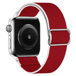 สายไนลอนยืดหยุ่นสูงสำหรับเปลี่ยนสาย Apple Watch Series, 7 41mm / 6 & SE & 5 & 4 40mm / 3 & 2 & 1 38mm, 7 45mm / 6 & SE & 5 & 4 44mm / 3 & 2 & 1 42mm