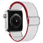สายไนลอนยืดหยุ่นสูงสำหรับเปลี่ยนสาย Apple Watch Series, 7 41mm / 6 & SE & 5 & 4 40mm / 3 & 2 & 1 38mm, 7 45mm / 6 & SE & 5 & 4 44mm / 3 & 2 & 1 42mm