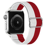 สายไนลอนยืดหยุ่นสูงสำหรับเปลี่ยนสาย Apple Watch Series, 7 41mm / 6 & SE & 5 & 4 40mm / 3 & 2 & 1 38mm, 7 45mm / 6 & SE & 5 & 4 44mm / 3 & 2 & 1 42mm