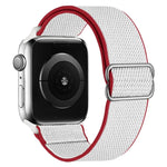 สายไนลอนยืดหยุ่นสูงสำหรับเปลี่ยนสาย Apple Watch Series, 7 41mm / 6 & SE & 5 & 4 40mm / 3 & 2 & 1 38mm, 7 45mm / 6 & SE & 5 & 4 44mm / 3 & 2 & 1 42mm