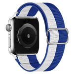 สายไนลอนยืดหยุ่นสูงสำหรับเปลี่ยนสาย Apple Watch Series, 7 41mm / 6 & SE & 5 & 4 40mm / 3 & 2 & 1 38mm, 7 45mm / 6 & SE & 5 & 4 44mm / 3 & 2 & 1 42mm
