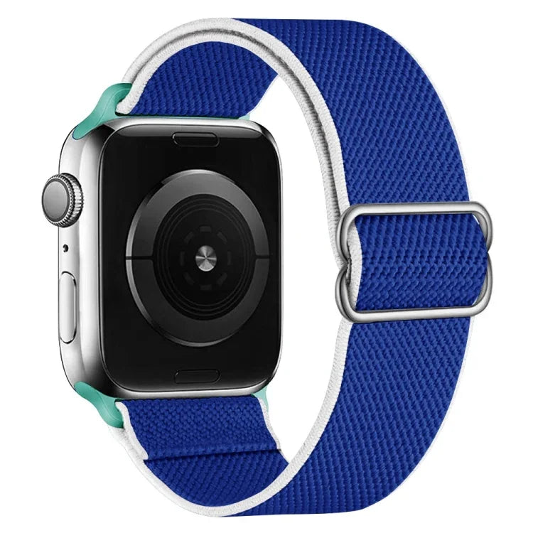 สายไนลอนยืดหยุ่นสูงสำหรับเปลี่ยนสาย Apple Watch Series, 7 41mm / 6 & SE & 5 & 4 40mm / 3 & 2 & 1 38mm, 7 45mm / 6 & SE & 5 & 4 44mm / 3 & 2 & 1 42mm