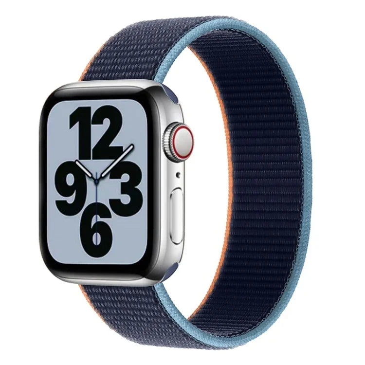 สายไนลอนแบบรอบเดียวสำหรับเปลี่ยนสาย ขนาด S 135mm สำหรับ Apple Watch Series 6 & SE & 5 & 4 40mm / 3 & 2 & 1 38mm, S 135mm 40mm / 38mm