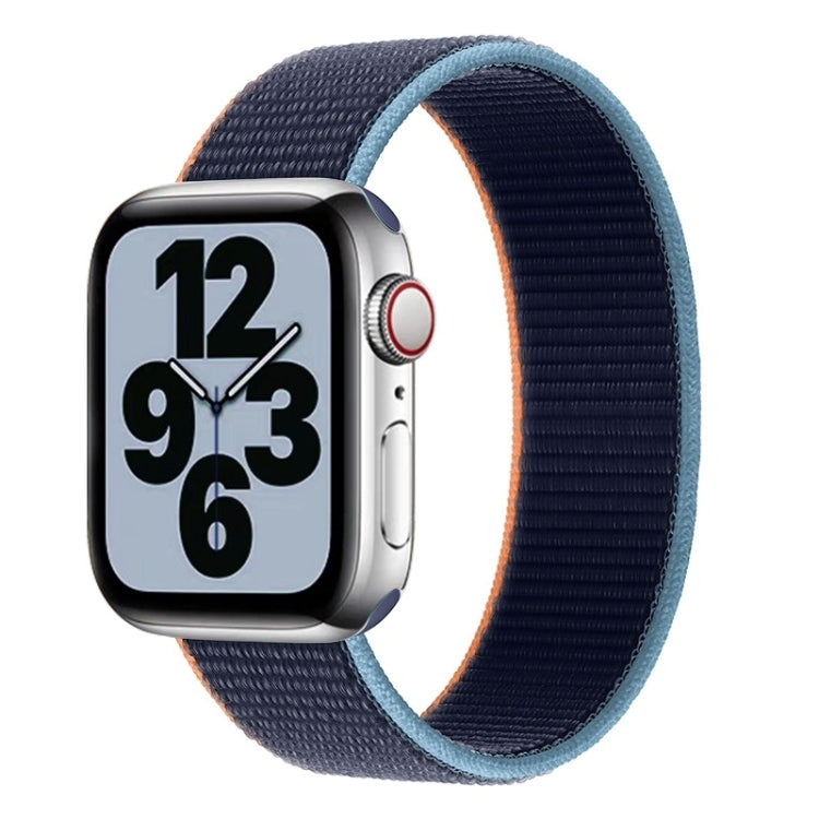 สายไนลอนแบบรอบเดียวสำหรับเปลี่ยนสาย ขนาด S 135mm สำหรับ Apple Watch Series 6 & SE & 5 & 4 40mm / 3 & 2 & 1 38mm, S 135mm 40mm / 38mm