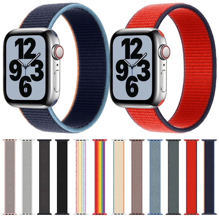 สายไนลอนแบบรอบเดียวสำหรับเปลี่ยนสาย ขนาด S 135mm สำหรับ Apple Watch Series 6 & SE & 5 & 4 40mm / 3 & 2 & 1 38mm, S 135mm 40mm / 38mm