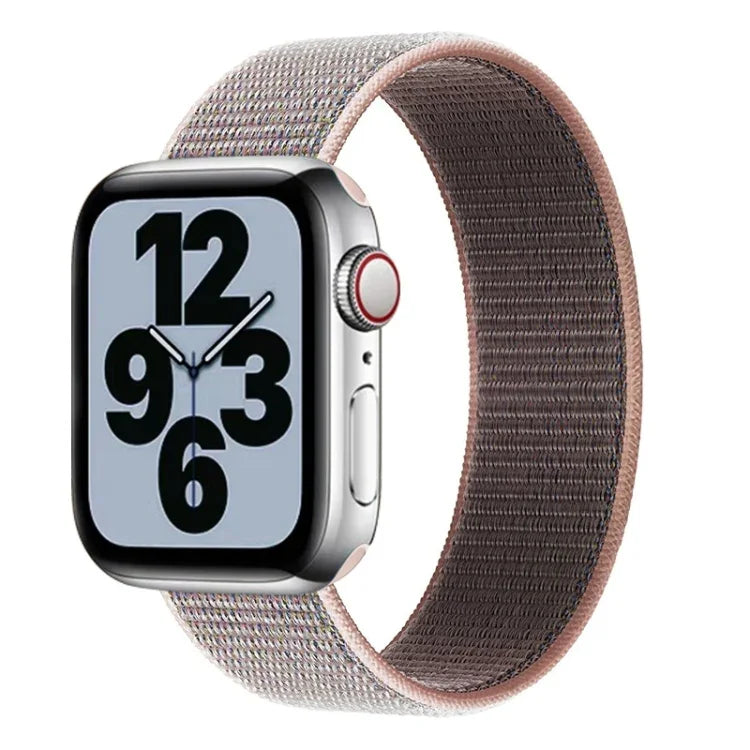 สายไนลอนแบบรอบเดียวสำหรับเปลี่ยนสาย ขนาด M 155mm สำหรับ Apple Watch Series 6 & SE & 5 & 4 44mm / 3 & 2 & 1 42mm, M 155mm 44mm / 42mm