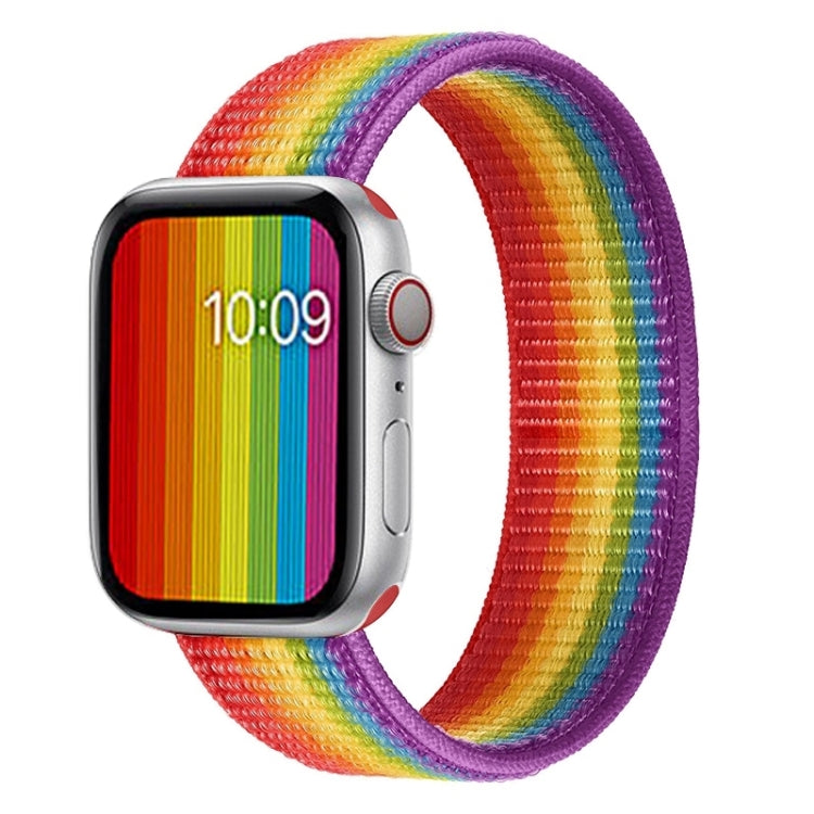 สายไนลอนแบบรอบเดียวสำหรับเปลี่ยนสาย ขนาด L 165mm สำหรับ Apple Watch Series 6 & SE & 5 & 4 44mm / 3 & 2 & 1 42mm, L 165mm 44mm / 42mm