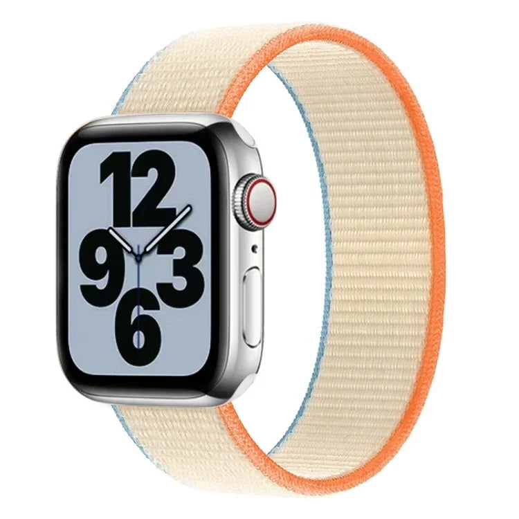 สายไนลอนแบบรอบเดียวสำหรับเปลี่ยนสาย ขนาด L 165mm สำหรับ Apple Watch Series 6 & SE & 5 & 4 44mm / 3 & 2 & 1 42mm, L 165mm 44mm / 42mm