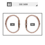นาฬิกาข้อมือคู่ SKMEI 9198 หน้าปัดเลขโรมันเรียบง่าย สายโลหะ ควอตซ์