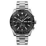 SKMEI 9253 Men Stopwatch Date Six Pin Stainless Steel Strap Quartz Watch